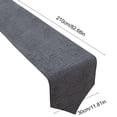 thumbnail image 3 of JASKFLY Long Table Sheer Runner for Weddings & Parties Solid Color Linen Table Runner 30x210cm(120 -150cm Tables)Black, 3 of 9