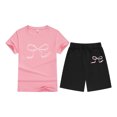 thumbnail image 1 of Swaddling Set Baby Boy Fall Clothes 3-6 Months Children's Short Sleeve Candy Color Comfortable Children's Round Neck T Shirt, 1 of 4