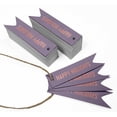 thumbnail image 3 of Inkdotpot Pack Of 100 Happy Holiday Favor Paper Tags Craft Real Rose Gold Foil Hang Tags, 3 of 6