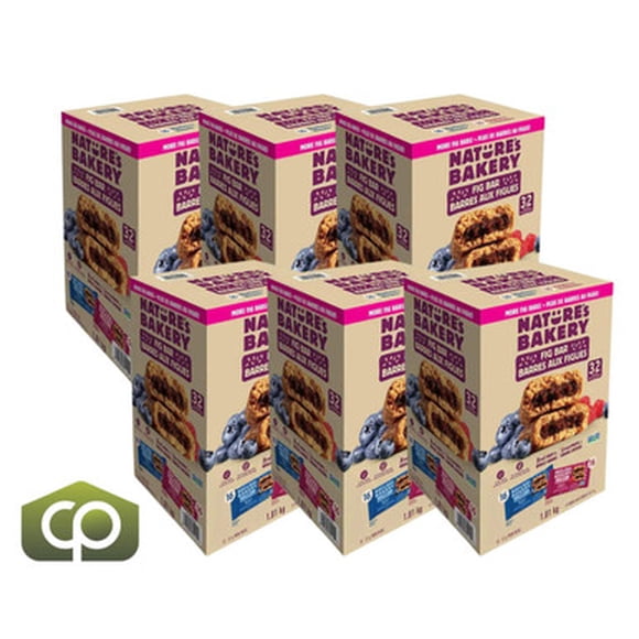 Nature's Bakery Barres de Figue de Blé Entier Assortiment 32 Barres - 1,81 kg (6/caisse) - Total 192 Barres