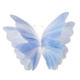 thumbnail image 4 of KLKCMS Artificial Gauze Butterfly with Standing Base Crafts Fake Wedding Decoration Blue, 4 of 9