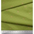thumbnail image 2 of Soimoi Moss Georgette Fabric Artistic Flower & Dots Fabric Prints by Yard 42 Inch Wide, 2 of 3