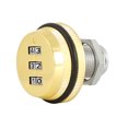 thumbnail image 1 of Password Mailbox Cabinet Lock 3-Digit Password Lock, Password Lock, Easy Installation Wooden Cabinet for Mail Box Staff Cabinet Home Locker Factory Gold,Cyan,Black Ruthenium, 1 of 8