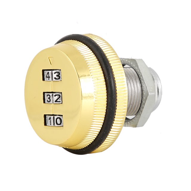 Password Mailbox Cabinet Lock 3-Digit Password Lock, Password Lock, Easy Installation Wooden Cabinet for Mail Box Staff Cabinet Home Locker Factory Gold,Cyan,Black Ruthenium