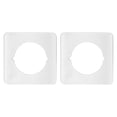 thumbnail image 3 of DOLITY 2x Plaque de Renforcement de Porte Bouton de Porte Poignée de Porte Support de Plaque Blanc, 3 of 8