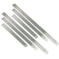 thumbnail image 1 of Stainless Steel Ruler for Measurement with Double Side Scale Marks and Hole for Easy Hanging Silver 20cm 30cm 40cm, 1 of 8