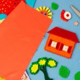thumbnail image 3 of Soft Felt Fabric Sheets For Diy Craft Projects Kindergarten Sewing Orange Felt Material For Kids' Art Class Felt Mat Soft Fabric, 3 of 9