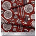 thumbnail image 2 of Soimoi Poly Georgette Fabric Dot,Spices & Cups Decor Fabric Printed Yard 52 Inch Wide, 2 of 3