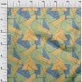 thumbnail image 2 of oneOone Organic Cotton Poplin Twill Fabric Rectangle & Triangle Geometric Decor Fabric Printed BTY 42 Inch Wide, 2 of 4