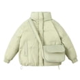 thumbnail image 1 of Girls' Winter Jacket, Warm Down Jacket with Bag for Medium and Large Children, 1 of 9