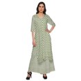 thumbnail image 1 of Moomaya Ensemble Grande Taille Imprimé Palazzo et Kurta Robe Ethnique pour Femmes, 1 of 1