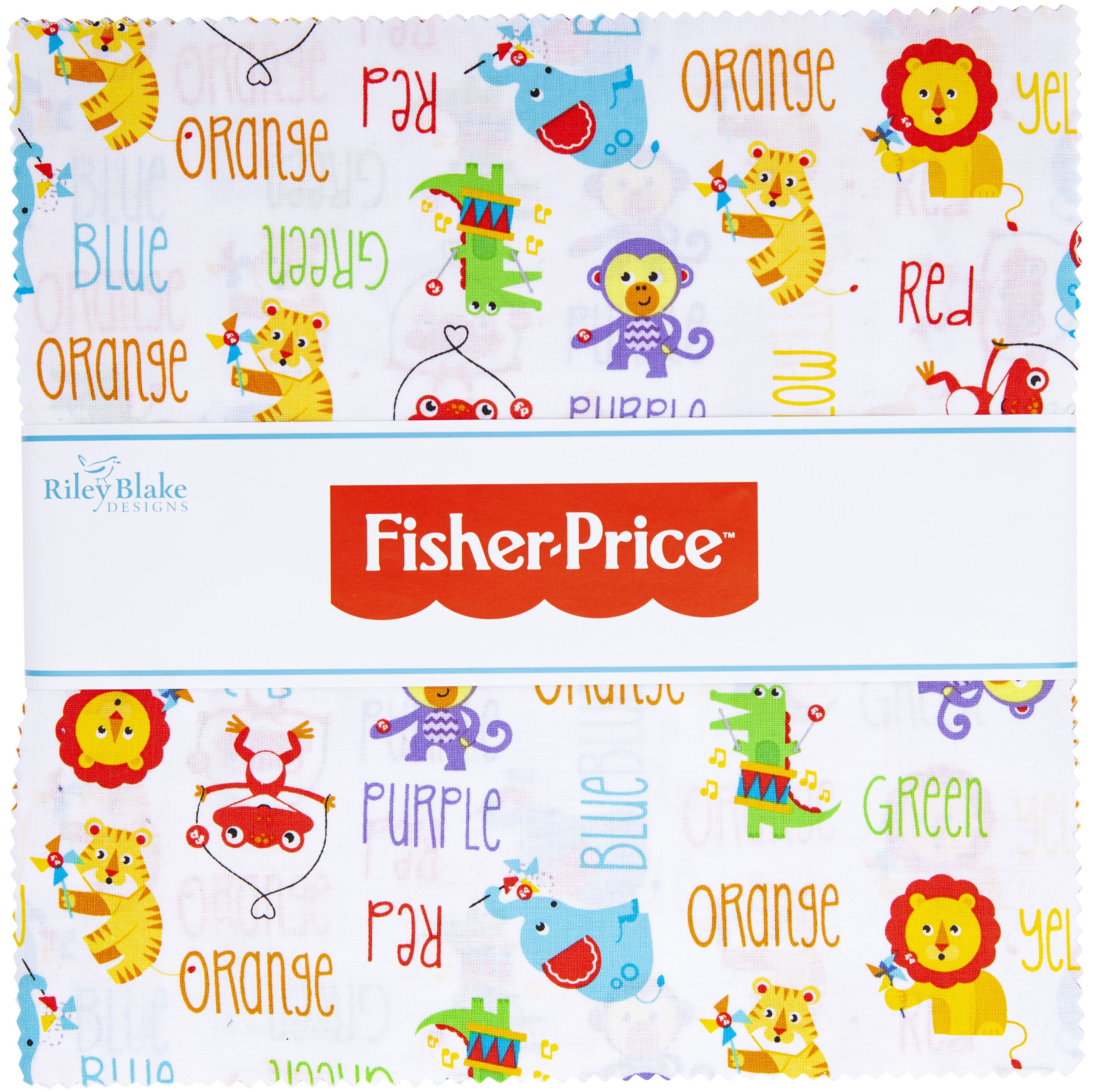 Riley Blake Ensemble Empileur Prédécoupé 10 Pouces 42 Pcs-Fisher-Price -976010