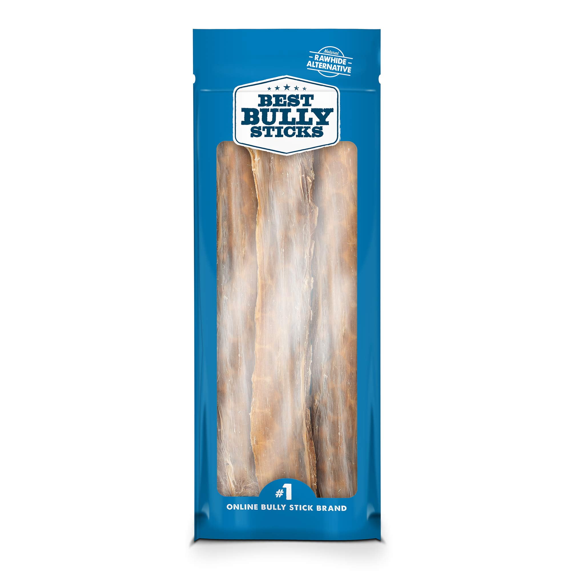 Best Bully Sticks 12 Inch Beef Jerky for Dogs - 12 Count (Pack of 1) - All-Natural High-Protein Gullet Rawhide Free Chewy Treat