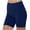 Navy, variant on EQWLJWE Yoga Shorts For Women Fashion Womens Yoga Leggings Fitness Running Gym Ladies Solid Sports Active Three Minutes Pants Womens Shorts For Summer