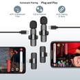 thumbnail image 3 of (Latest Model) - Professional Wireless Microphone for iPhone, iPad, Android, Lavalier Microphone for Video Recording - iPhone Mic Crystal Clear Recording with USB-C for Content Creators, 3 of 5
