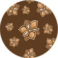 thumbnail image 1 of Ahgly Company Tapis d'Intérieur Lavables en Machine, Ronds de Nuit Transitionnels Rouges, Ronds de 8 Pi, 1 of 7
