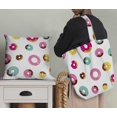 thumbnail image 5 of Soimoi White Modal Satin Fabric Donuts Food Printed Craft Fabric by the Yard 42 Inch Wide, 5 of 5