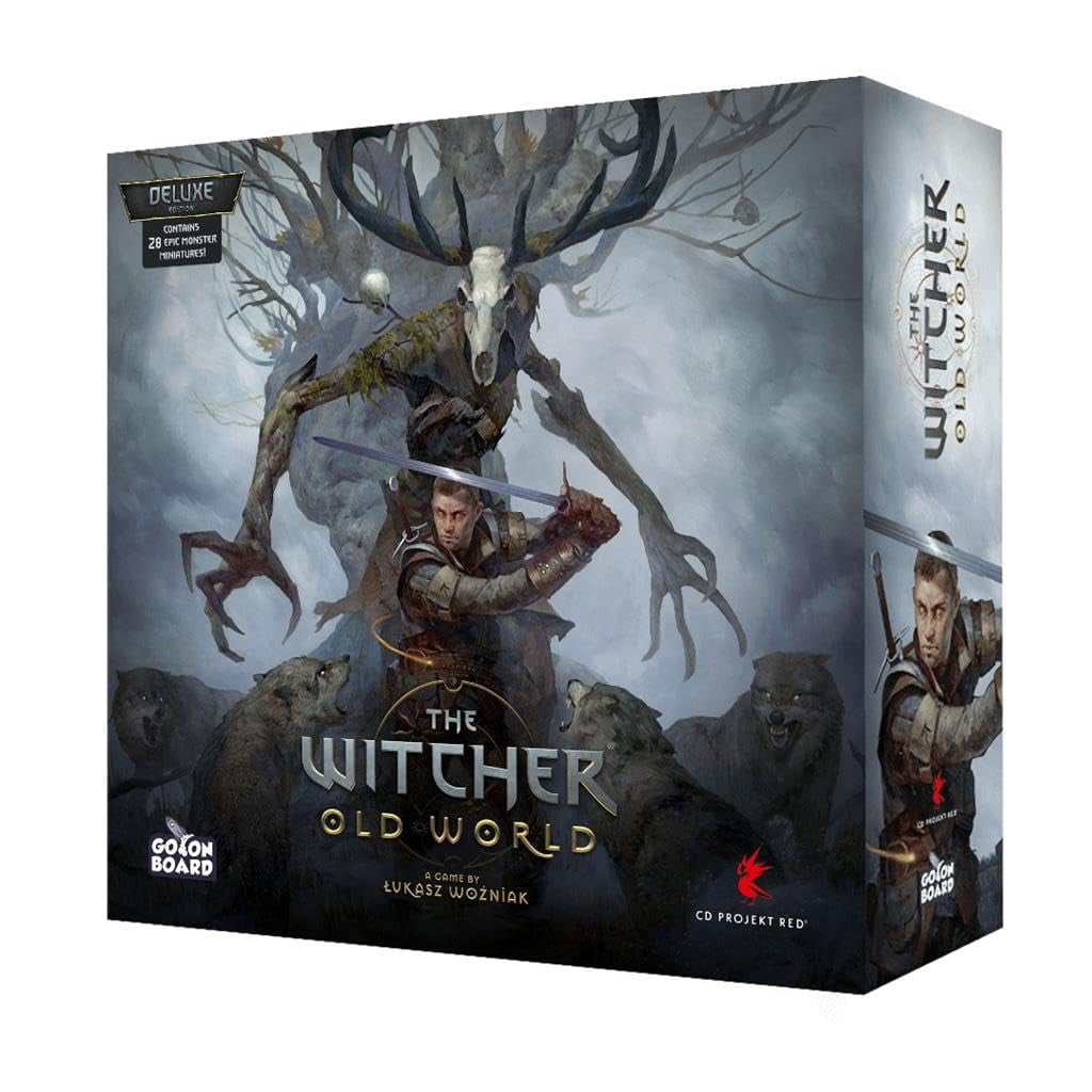 The Witcher Old World Deluxe Edition Board Game - Fantasy &amp; Adventure Strategy Game for Adults, Ages 14+, 1-5 Players, 90-150 Min Playtime, Made by Go On Board