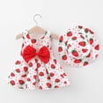 thumbnail image 2 of Robes Sans Manches pour Bébés Filles, Robes Tutu, Robes d'Été pour Filles avec Chapeaux, 2 Pcs, Robe de Printemps pour Bébé Fille 2-3 Ans, 2 of 4