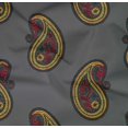 thumbnail image 4 of oneOone Organic Cotton Poplin Twill Fabric Paisley Block Printed Fabric 1 Yard 42 Inch Wide, 4 of 4