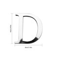 thumbnail image 2 of Letter Mirror Sticker Home Living Room Wall Decorative Mirror 1; 2; 3; Decal Acrylic EVA Decoration, 2 of 8