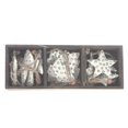 thumbnail image 4 of Gem Studded Metal Ornament (Angel/Tree/Star) (Set Of 12) (Asstd), 4 of 4