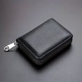 thumbnail image 2 of PU Leather Credit Card Holder Card Bag, Zipper Wallet With 20 Card Slots, Ideal Gift For Men, 2 of 6