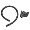 thumbnail image 4 of Cable Sleeve, Wire Management Tube Cords Organizer System Cable Management Sleeve Black  For Computer For Home For Office For Industrial Dia28mm, 4 of 8