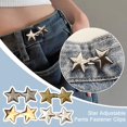 thumbnail image 2 of Star Pinces de Fixation Réglables pour Pantalons, Bouton de Taille Rétractable, Bouton en Vrac pour Jeans, Ajustement Parfait, Réduit la Taille, 2 of 7