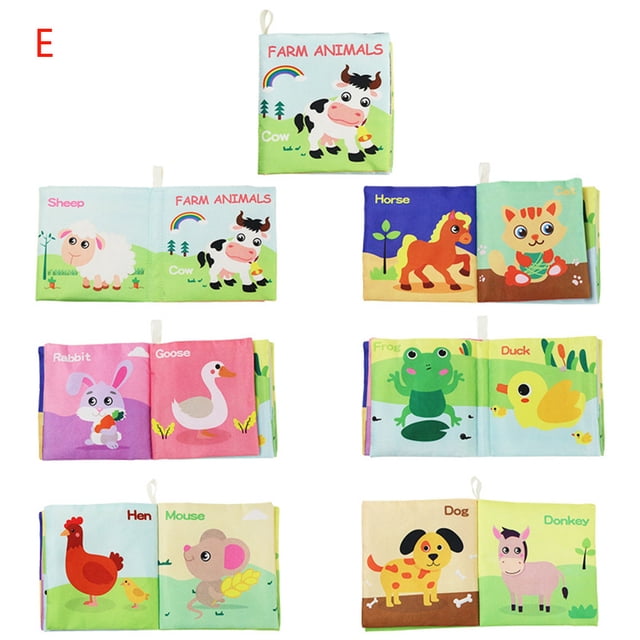 Big Save,HWRETIE Kid Cloth Book Infant Baby Intelligence Development Toy Cognize Books