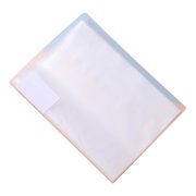 Plastic Folders For Documents 3 Ring Transparent Binder With Storage Clip 10 in