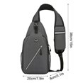 thumbnail image 3 of Fridja Clearance！ Men's Chest Bag and Multi Functional Backpack Sports and Leisure Lightweight and Trendy Single Shoulder Bag Men's Fashion Student Crossbody Bag, 3 of 5