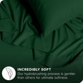 thumbnail image 2 of Ivy Union Microfiber Sheet Set - Breathable - Deep Pocket, Full XL, Forest Green, 2 of 6