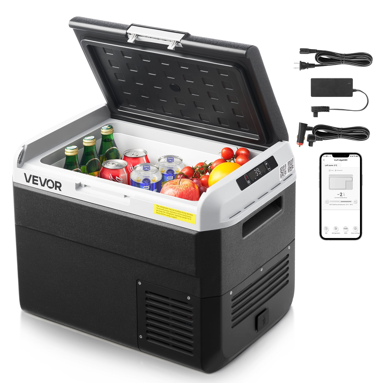 VEVOR 12 Volt Car Refrigerator Portable Freezer 31.7QT Electric Cooler for Camping