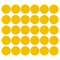 thumbnail image 1 of Unique Bargains 6' Round Floor Sticker Classroom Spot Marker Adhesive Waterproof Vinyl Line Up Sign Light Yellow 30 Pack, 1 of 7