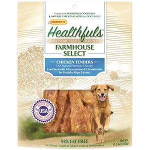 Rhode Island 08506 Ruffin It - Healthfuls Dog Treats, Chicken Tenders, 11 Oz