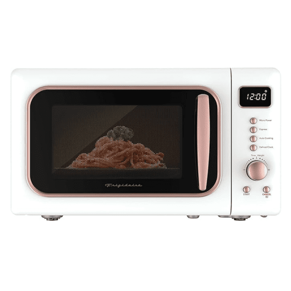 Boîte Ouverte – Frigidaire Four à Micro-Ondes de Comptoir 0,7 Pi3 (EMW788-WHITERGLD) – Blanc