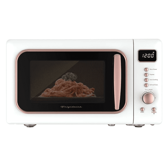 Boîte Ouverte – Frigidaire Four à Micro-Ondes de Comptoir 0,7 Pi3 (EMW788-WHITERGLD) – Blanc