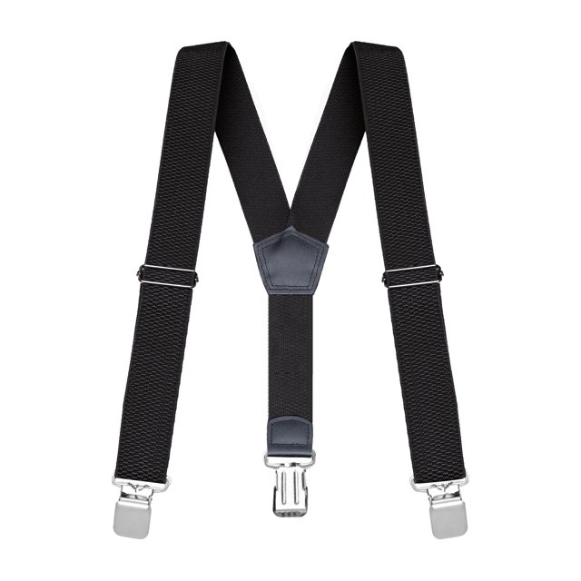 Buyless Fashion Bretelles Texturées Robustes pour Hommes - Sangles Ajustables de 48 Pouces 1 1/4 Pouces - Forme en Y