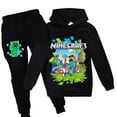 thumbnail image 1 of Minecraft Ensemble Survêtement Enfants Chandail à Capuchon Chandail en Molleton Hauts à Capuche + Pantalon de Jogging en Molleton Tenue Garçons Filles, 1 of 2