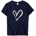 thumbnail image 1 of Jsaierl T-Shirts Imprimés Amour de la Saint-Valentin pour Femmes Été Manches Courtes Col Rond T-Shirts Mignons Polyvalents Défilé T-Shirts Confortables et Doux, 1 of 3