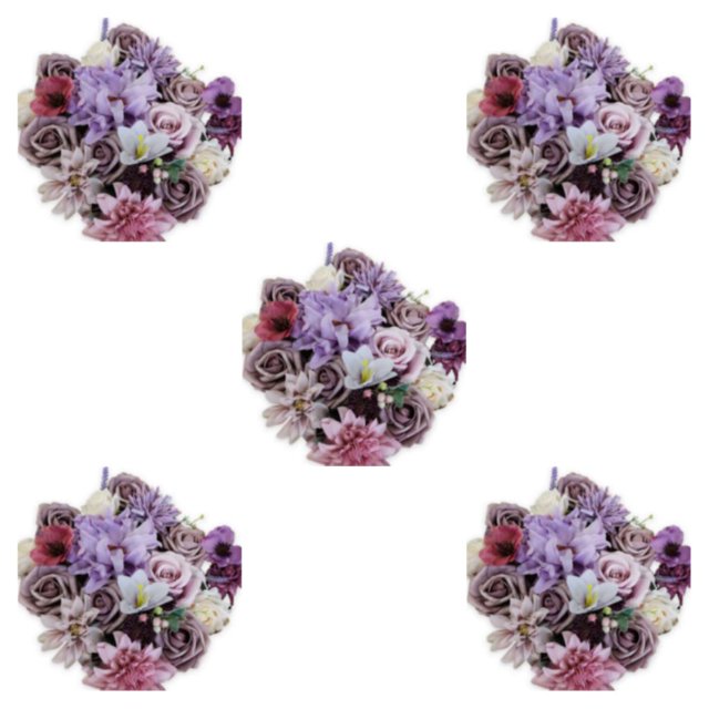 Wweixi Whimsical Blooms Low Maintenance Artificial Flower Collection Realistic purple LH001 5Set