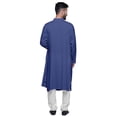 thumbnail image 2 of Atasi Kurta Long pour Hommes Col Mandarin Uni Drapé Vêtements, 2 of 7