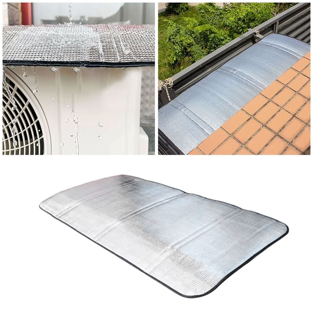 Housse de Protection pour Climatiseur Extérieur Pare-Soleil et Tissu Isolant pour Condensateur Compresseur Séparé