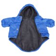 thumbnail image 2 of SUSSEXHOME Pets Dog Raincoat with Hood - Full Coverage Dog Rain Jacket with Fleece Lining - Machine Washable Waterproof Raincoat for Dogs - Blue, 2 of 8
