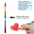 thumbnail image 4 of Uxcell Stacking Crayons, 8 Pack 12 Colors Stackable Buildable Square Drawing Crayons, 4 of 6