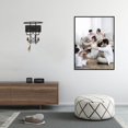 thumbnail image 2 of FRCOLOR Support de Casque 1 Pce Support de Casque Mural Multifonctionnel Rangement Sans Perçage Support Suspendu, 6,69 Pouces X 5,12 Pouces X 2,76 Pouces, 2 of 5