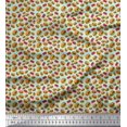 thumbnail image 1 of Soimoi Poly Georgette Fabric Coke & Burger Food Printed Craft Fabric by The Yard 42 Inch Wide, 1 of 3