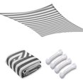 thumbnail image 1 of Yescom 16x16 Ft 97% UV Block Square Sun Shade Sail HDPE Canopy Patio Park Backyard, 1 of 10