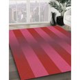 thumbnail image 3 of Ahgly Tapis Rectangulaire Lavable en Machine Intérieur Transitionnel Rouge Cramoisi, 2 Pieds x 5 Pieds, 3 of 7